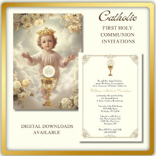 Erste heilige Kommunion Jesus Eucharistie Einladung