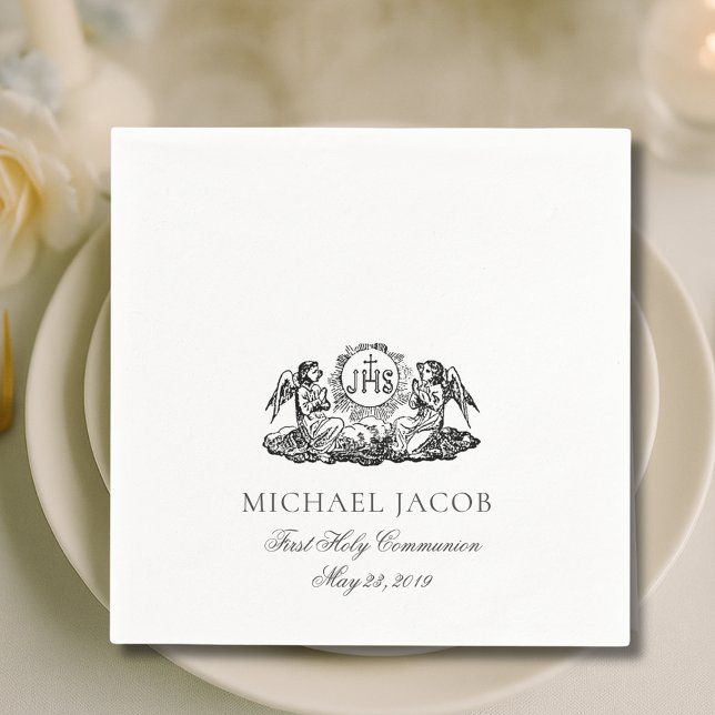 Erste Heilige Kommunion Katholische Engel Eucharis Serviette (Von Creator hochgeladen)
