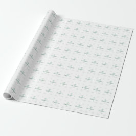 Erste heilige Kommunion, Skript in Soft Green Geschenkpapier