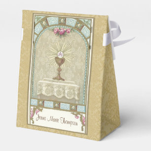 Erste heilige Kommunion Vintage-Eucharistie Religi Geschenkschachtel