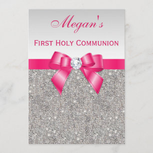 Erste heilige Kommunions-Silber-Juwelen, Einladung