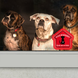 Erste Hilfe für meine Hunde gerettet Sicherheitswa Fensteraufkleber