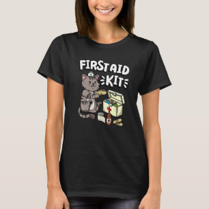 Erste Hilfe Kit Kitty Cat Medical Doctor Nurse T-Shirt