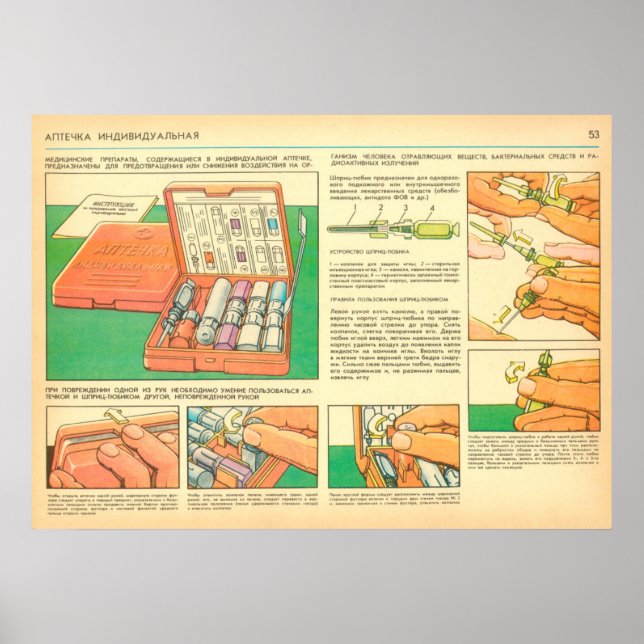 Erste-Hilfe-Kit Poster (Vorne)