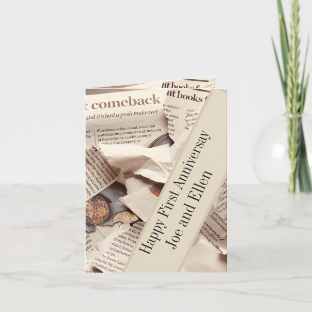 Erste Hochzeitfeier Karte (Vorderseite)