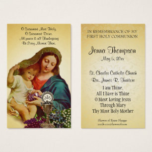 ERSTE HOLY COMMUNION VINTAG PRAYER HOLY CARD