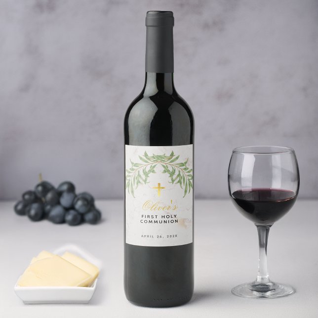 Erste Imitate aus Foliage Gold Cross Marmor Weinetikett (Von Creator hochgeladen)