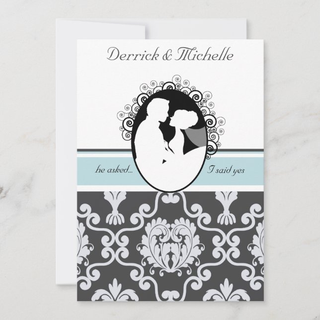 Erste individuelle Hochzeitseinladung von Kiss Sea Einladung (Vorderseite)