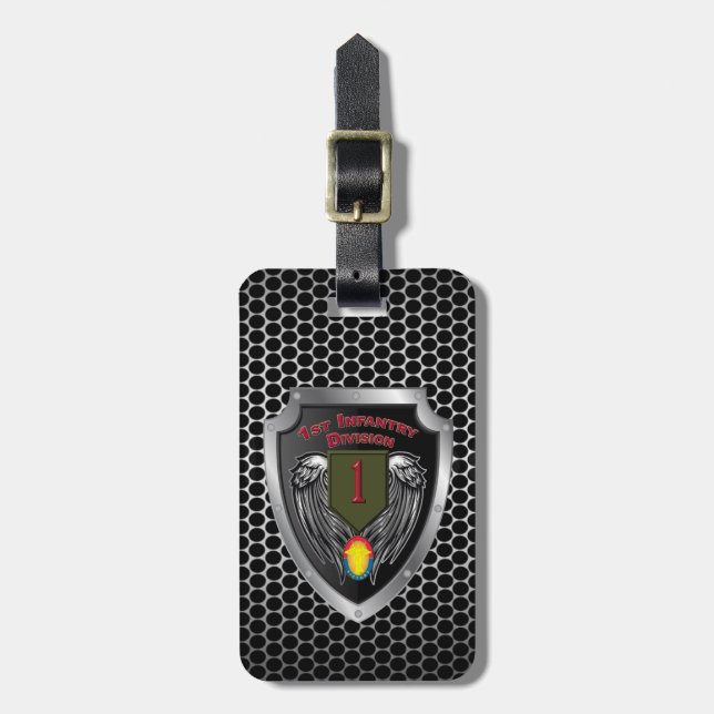 Erste Infanterie-Division "Big Red One" Gepäckanhänger (Vorderseite vertikal)
