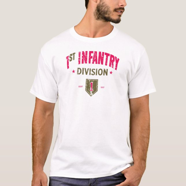 Erste Infanterieabteilung "Big Red One" beängstige T-Shirt (Vorderseite)