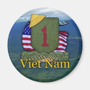Erste Infanterieabteilung Vietnam Veterans Patch M Magnet
