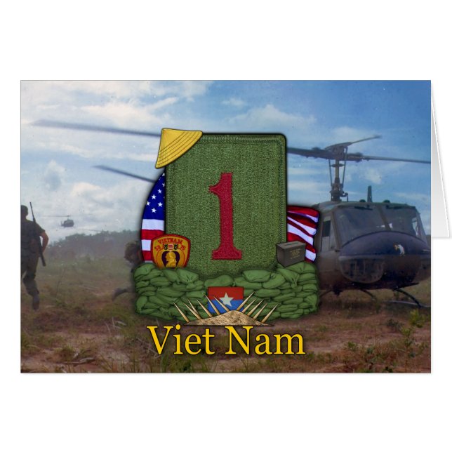 Erste Infanterieabteilung vietnam veterans veteran (Vorderseite (Horizontal))