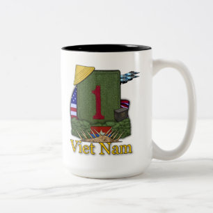 Erste Infanterieabteilung Vietnam Veterans Veteran Zweifarbige Tasse