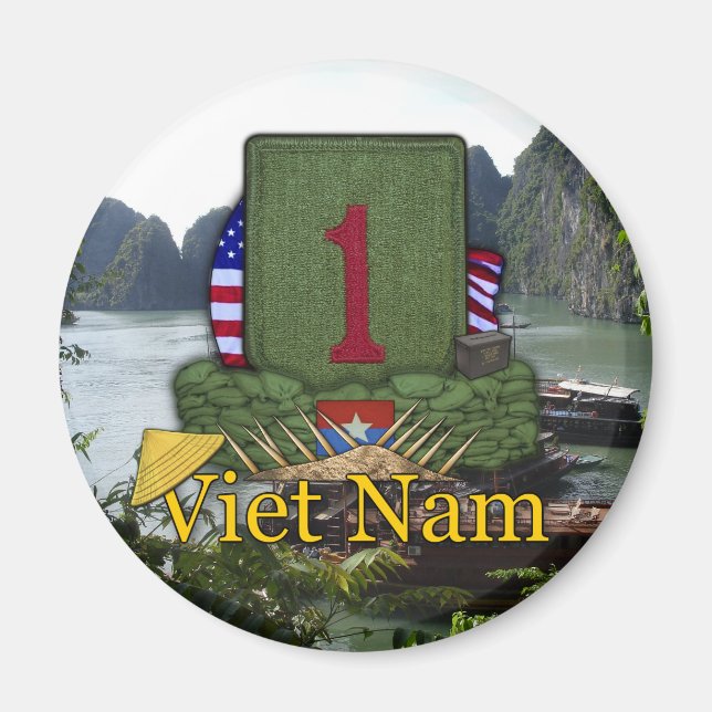 Erste Infanterieabteilung vietnam veterans war vet Magnet (Vorne)