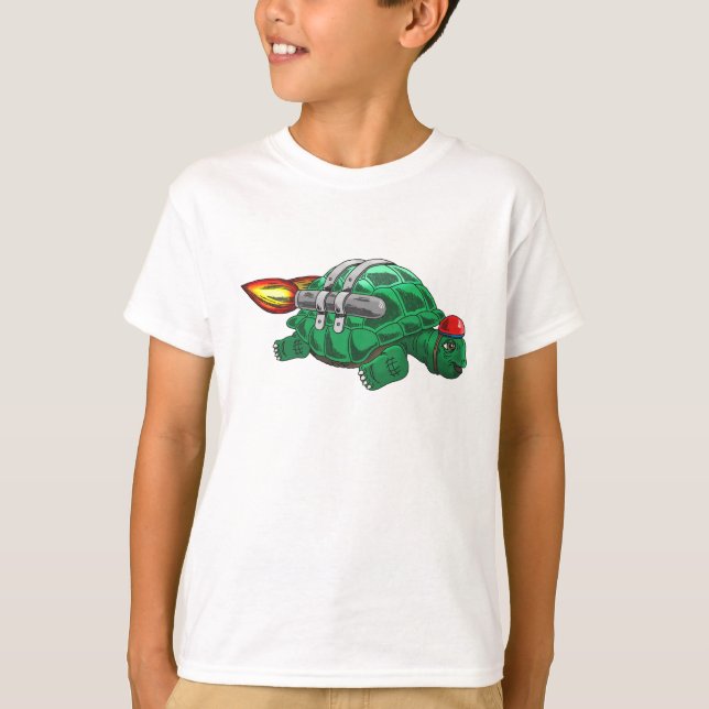 Erste Jetpack-Fahrt der Schildkröte T-Shirt (Vorderseite)