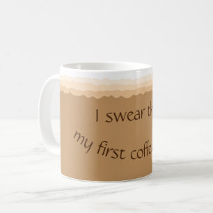 Erste Kaffeepause heute Kaffeetasse