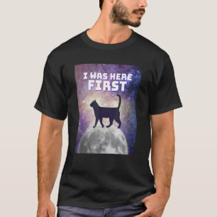 Erste Katze auf dem Mond Kosmische Katze T-Shirt