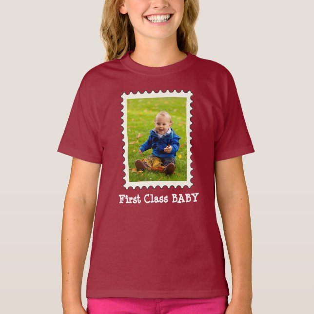 ERSTE KLASSE BABY Best Baby Ever Custom Foto T-Shirt (Vorderseite)