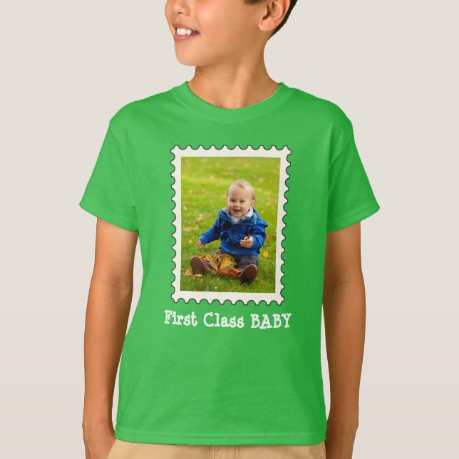 ERSTE KLASSE BABY Best Baby Ever Custom Foto T-Shirt (Vorderseite)