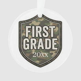 Erste Klasse Camouflage für Jungen | Zurück zur Sc Ornament