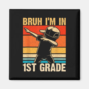 Erste Klasse Dabbing Boy Bruh ich bin in der 1. Kl Magnet