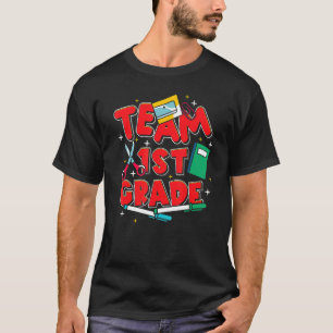 Erste Klasse des Teams erster Klasse erster Schult T-Shirt