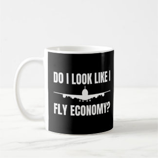 Erste Klasse Flugreise Sehe ich, als fliege ich Ec Kaffeetasse