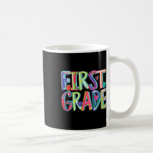 Erste Klasse Funny Back to School Happy First Day Kaffeetasse