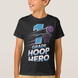 Erste Klasse Hoop Hero - 1. Klasse Basketball Zurü T-Shirt
