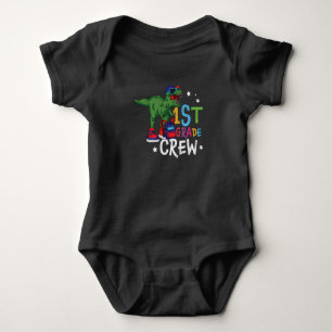 Erste Klasse Kinder Lehrerin Squad Dinosaurier Baby Strampler