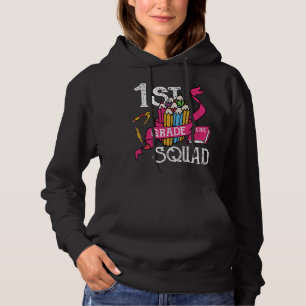 Erste Klasse Kinder Lehrerin Squad Dinosaurier Hoodie