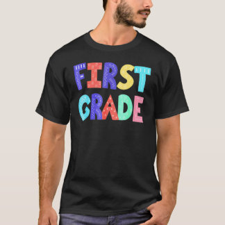 Erste Klasse Lehrer 1. Klasse Squad Student Zurück T-Shirt