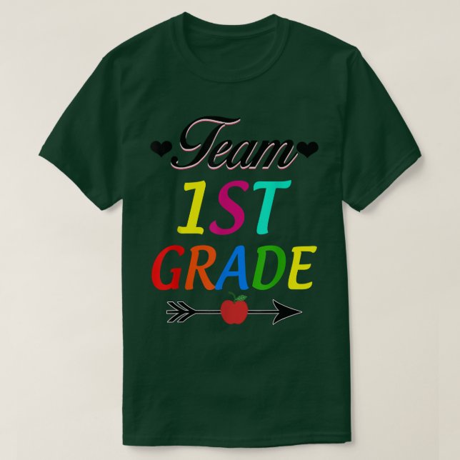 Erste Klasse Lehrer 1. Klasse T-Shirt (Design vorne)