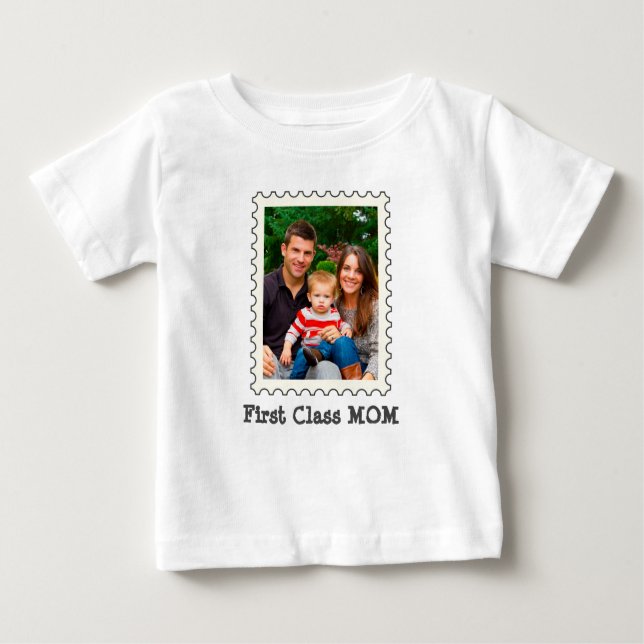 ERSTE KLASSE MAMA Beste Mama je benutzerdefinierte Baby T-shirt (Vorderseite)