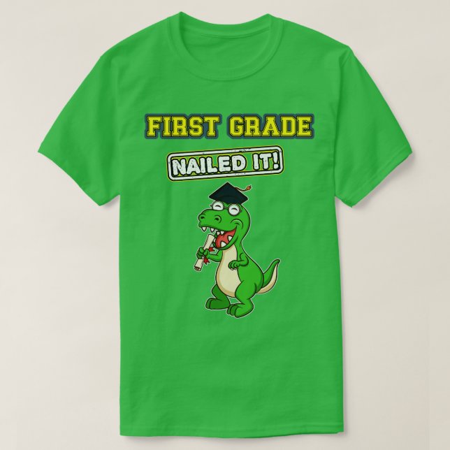 Erste Klasse nagelte Grundschule T-Shirt (Design vorne)