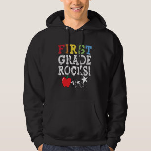 Erste Klasse Rocks 1. Klasse Squad Lehrer zurück Hoodie