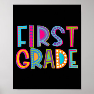 Erste Klasse Süße lka Punkt 1. Klasse Schule Poster
