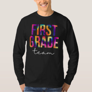 Erste Klasse Team Tie Dye Würdigung Tag Zurück Zu T-Shirt