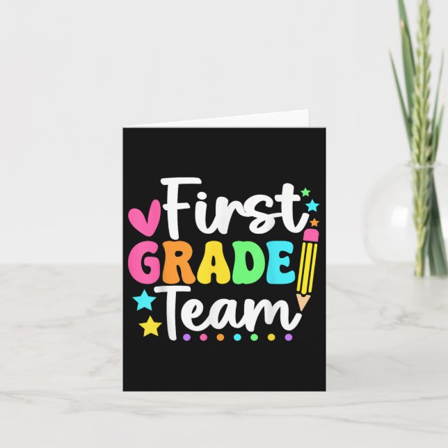 Erste Klasse Team zurück zu Schüler Karte (Vorderseite)