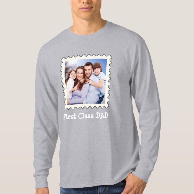 ERSTE KLASSE VATER Bester Vater je benutzerdefinie T-Shirt (Vorderseite)