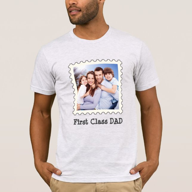 ERSTE KLASSE VATER Bester Vater je benutzerdefinie T-Shirt (Vorderseite)