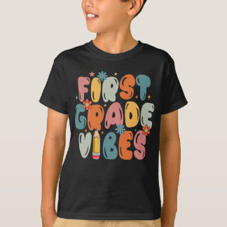 Erste Klasse Vibes 1st Team Kids 1ster Tag T-Shirt