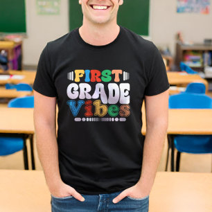 Erste Klasse Vibes zurück an Schüler Lehrer T-Shirt