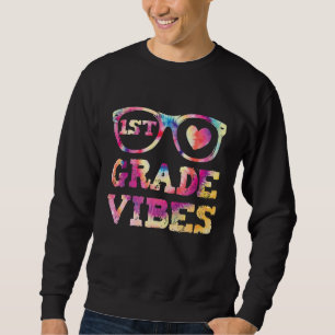 Erste Klasse Vibes Zurück zu Gefärbte Krawatte Leh Sweatshirt