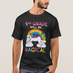 Erste Klasse wird magisches Einhorn 1. Klasse, Cu T-Shirt