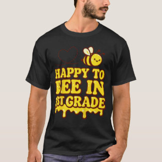 Erste Klasse Zurück zur Schule 1. Klasse Biene-Shi T-Shirt
