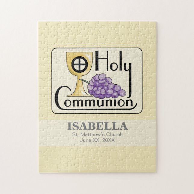 Erste Kommunaltrauben und -Cup, kundenspezifisch Puzzle (Vertikal)