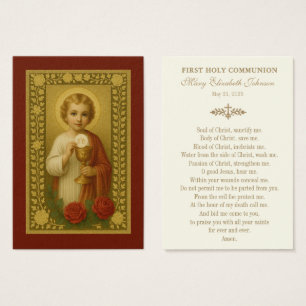Erste Kommune Gebet Jesus Rose Chalice