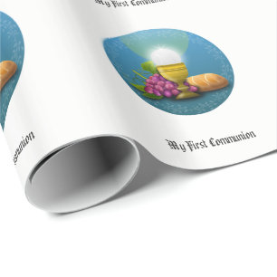 Erste Kommune gibt Eucharist Personalisiert Geschenkpapier