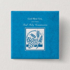 Erste Kommune, Weizen, Trauben blau Button